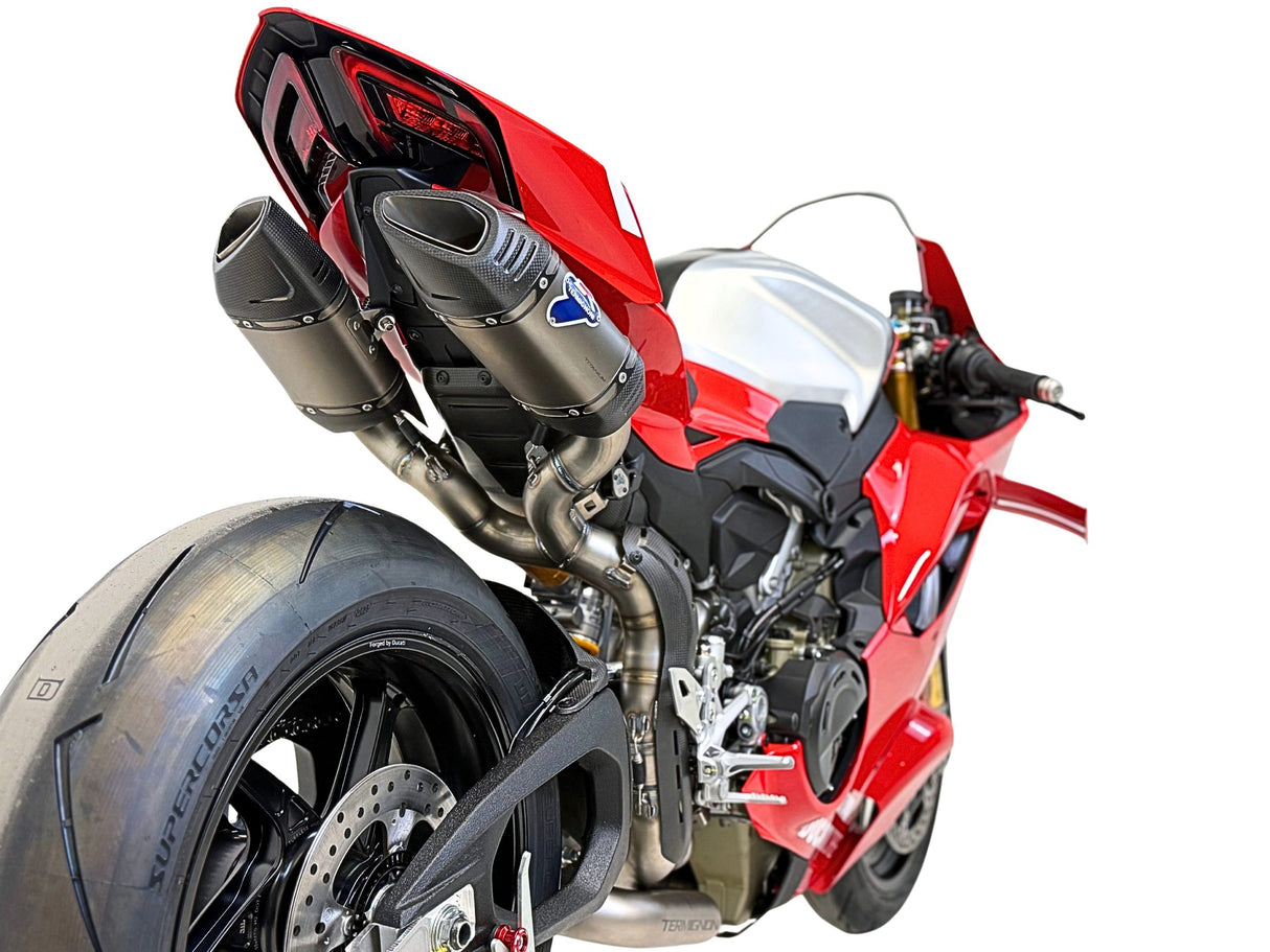 Termignoni underseat racing exhaust system for Ducati Panigale V4R 2025 track-only performance exhaust_3