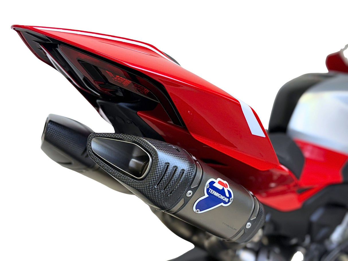 Termignoni underseat racing exhaust system for Ducati Panigale V4R 2025 track-only performance exhaust_2