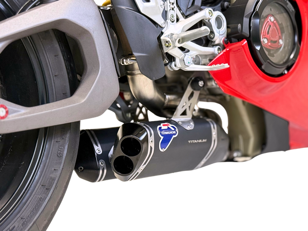 Termignoni Black Titanium Underbelly Silencers Ducati Panigale V4 (R/S) 2025
