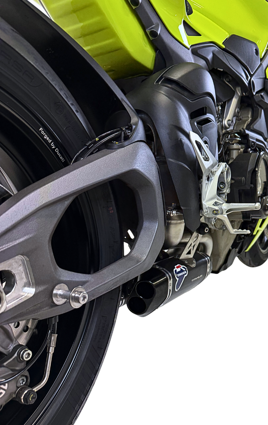 Termignoni Black Titanium Underbelly Silencers Ducati Streetfighter V4 2025