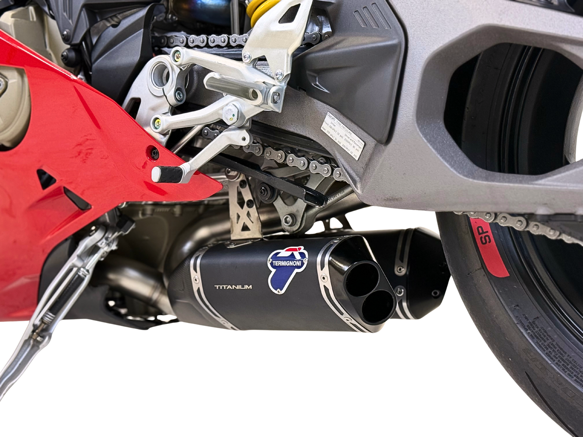 Termignoni Black Titanium Underbelly Silencers Ducati Panigale V4 (R/S) 2025-26_3