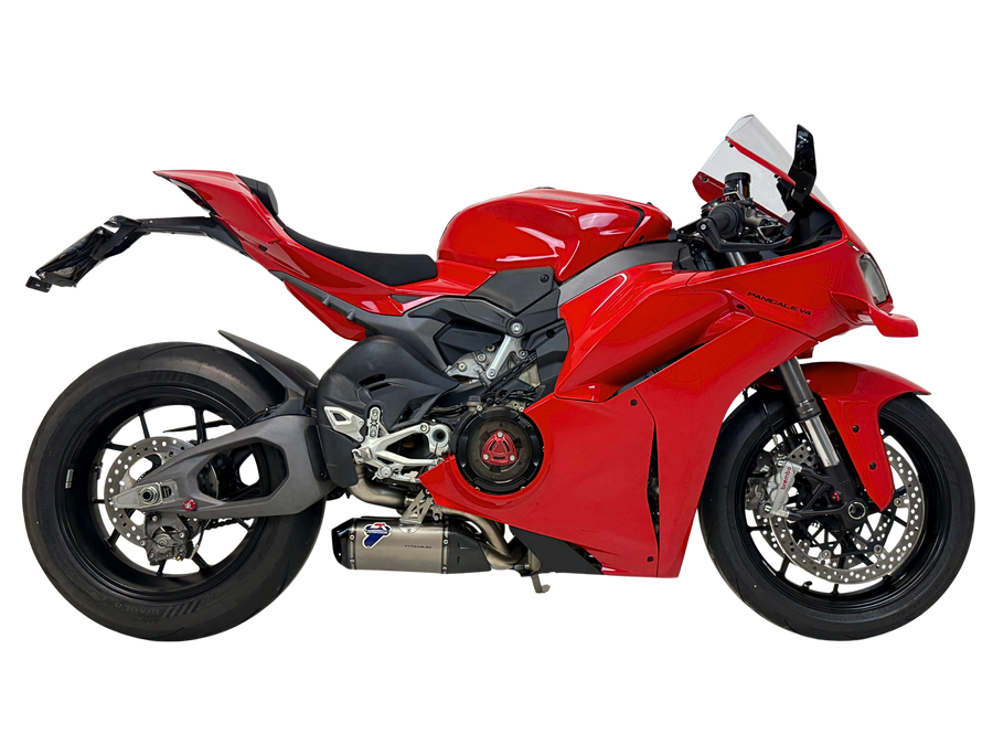 Silenziosi sottoscocca in titanio Termignoni Ducati Panigale V4 (R/S) 2025-26