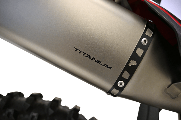 Termignoni underseat titanium racing exhaust fitted to Ducati Desmo MX 450 2025-2026 motocross bike_4