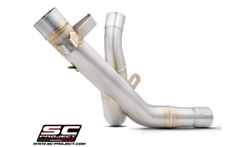 SC Project Decat Link Pipe Ducati Desert-X 2022-24 - Motorcycle Performance Store 