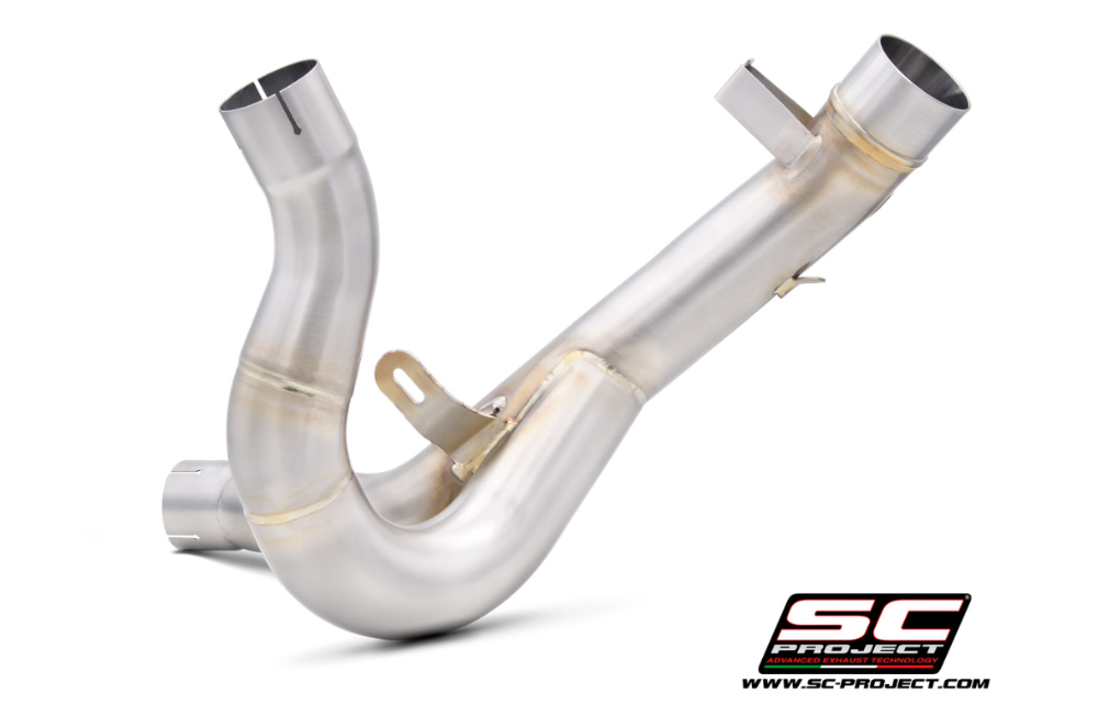 SC Project Decat Link Pipe Ducati Desert-X 2022-24 - Motorcycle Performance Store 