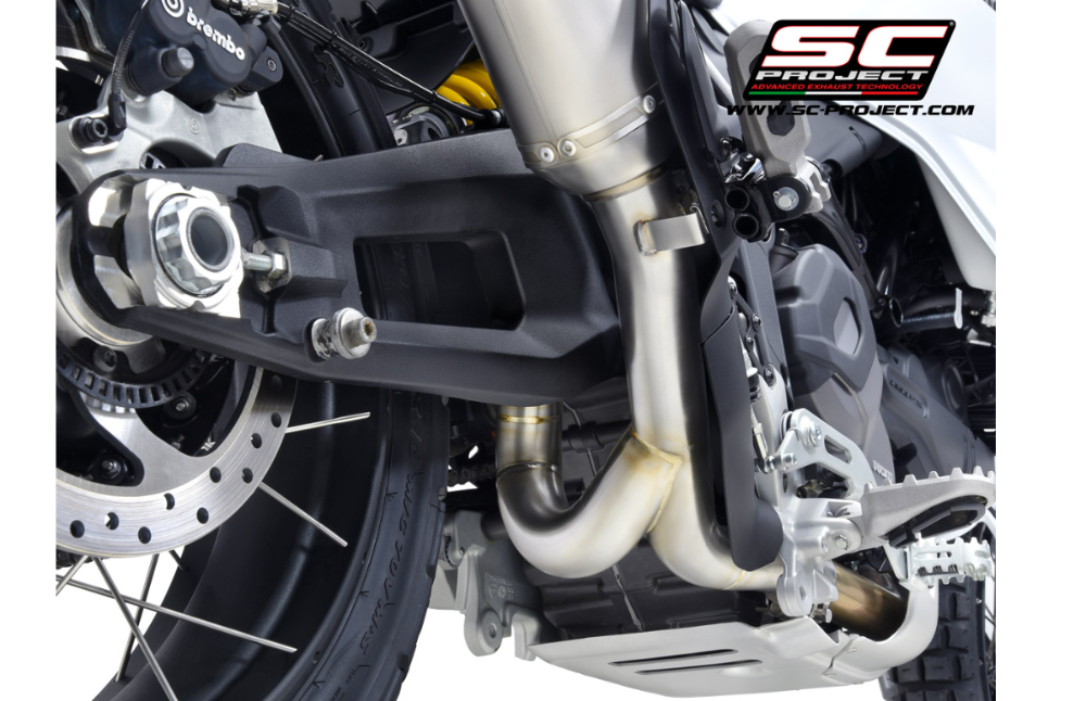 SC Project Decat Link Pipe Ducati Desert-X 2022-24 - Motorcycle Performance Store 