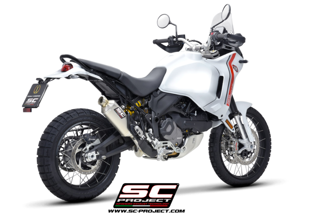 SC Project Decat Link Pipe Ducati Desert-X 2022-24 - Motorcycle Performance Store 