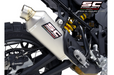 SC Project Rally Raid Titanium Silencer Ducati Desert-X 2022-24 - Motorcycle Performance Store 