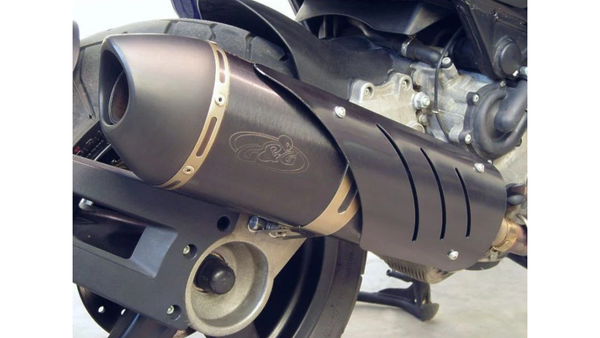 G&G G+G Black Slip-On Silencer Gilera Nexus 500 2004-13 Slip on Silencer