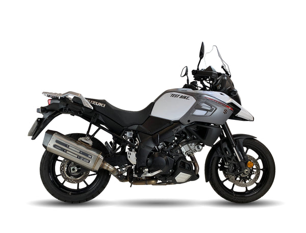 Ixil Mega Xtrem Trail Silencer for the Suzuki DL1050 V-Strom, Available at Motorcycle Performance Stores.