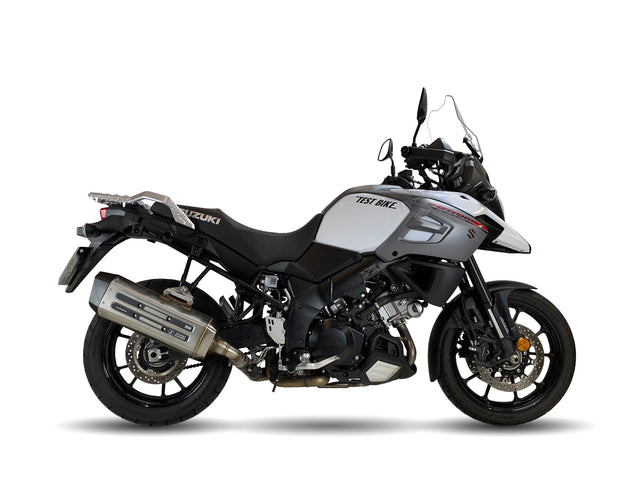 Ixil Mega Xtrem Trail Silencer for the Suzuki DL1050 V-Strom, Available at Motorcycle Performance Stores.
