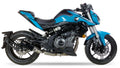 Ixil Sport Xtrem Black Silencer for QJ Motor SRK 400 in Matte Black Stainless Steel