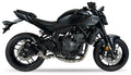 Ixil Sport Xtrem Black Racing Exhaust System on the Yamaha MT-07 2021-2026