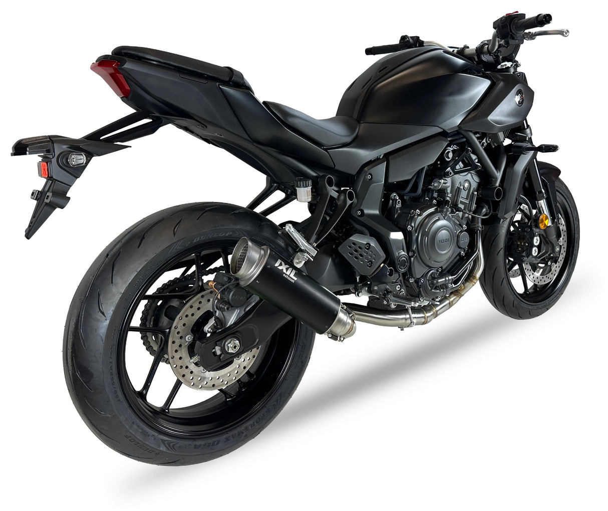 Ixil Sport Xtrem Black Racing Exhaust System on the Yamaha MT-07 2021-2026_1