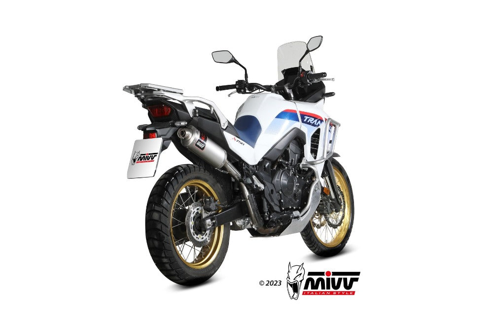 Mivv Dakar High Level Inox Silencer Honda XL 750 Transalp 2023-24 - Motorcycle Performance Store 