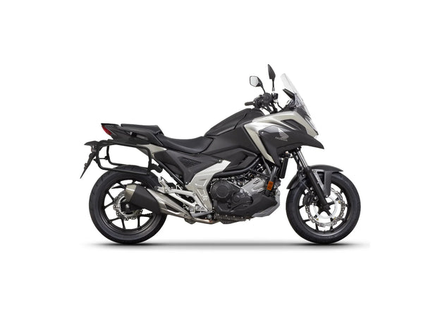 SHAD SH35 panniers with 4P fitting kit Honda NC750X 2021-2025 aluminium look 35 litre motorcycle luggage system_3