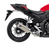 Termignoni titanium force silencer fitted to Honda CB500 Hornet 2025–2026 carbon end cap exhaust_3