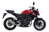 Termignoni titanium force silencer fitted to Honda CB500 Hornet 2025–2026 carbon end cap exhaust_4