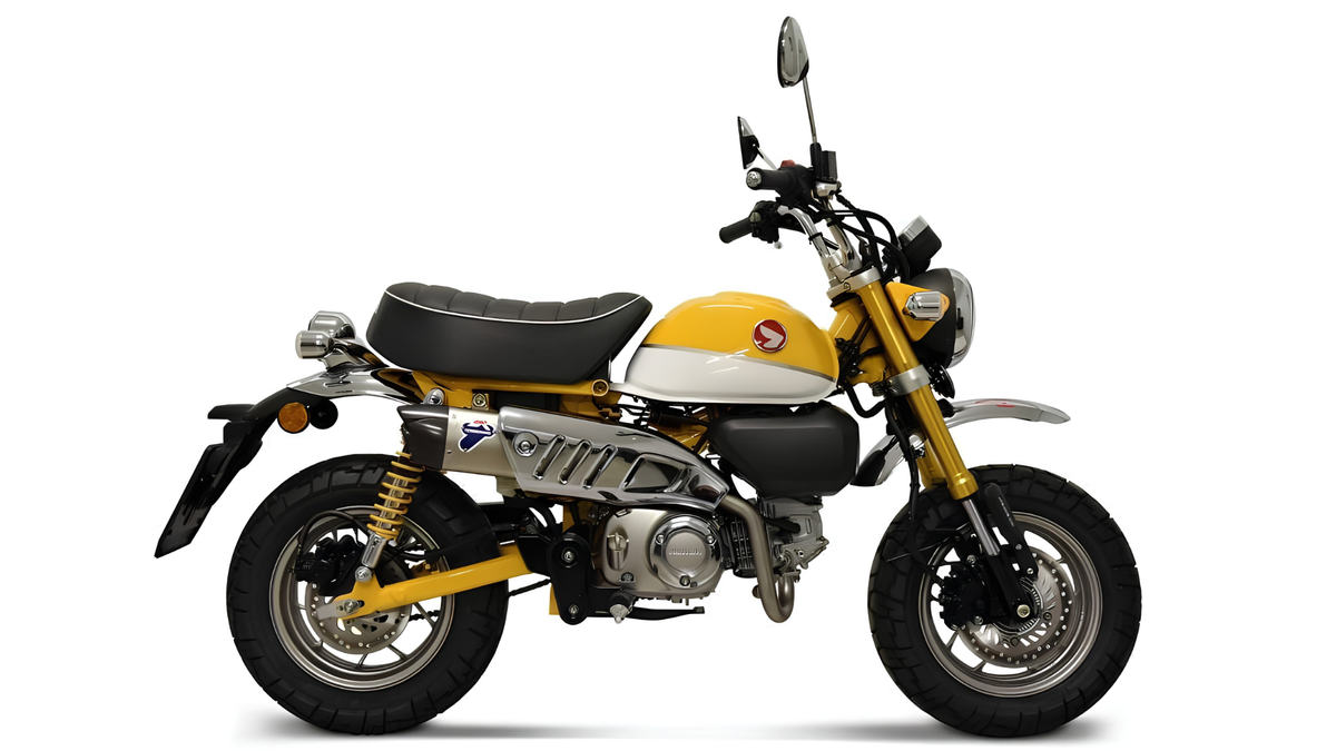 Termignoni Slip-On Exhaust for the Honda Monkey Bike 125 (2018-24). Available at Motorcycle Performance Store