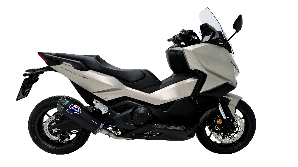 Termignoni Titanium Black Slip on Exhaust installed on a Honda Forza 750 Scooter_1