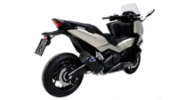 Termignoni Titanium Black Slip on Exhaust installed on a Honda Forza 750 Scooter_1