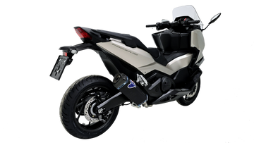 Termignoni Titanium Slip-On Exhaust for the Honda Forza 750 (2024-26). Available at Motorcycle Performance Store.