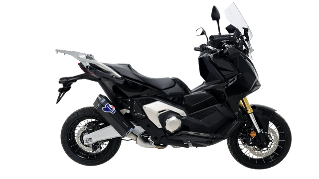 Termignoni Scream black titanium silencer Honda X-ADV 750 2021-2026 slip-on exhaust with carbon fibre end cap