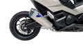 Termignoni Titanium slip on Silencer installed on the Honda Forza 750 2024-2025