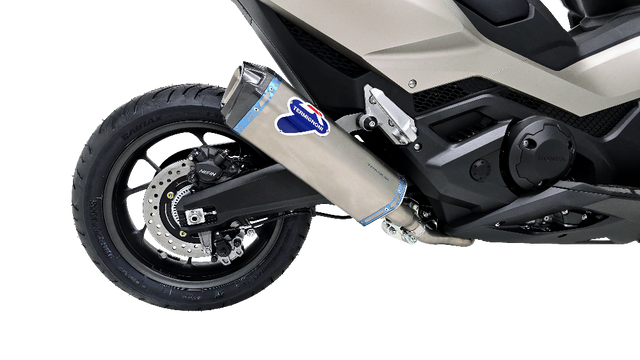 Termignoni Titanium slip on Silencer installed on the Honda Forza 750 2024-2025