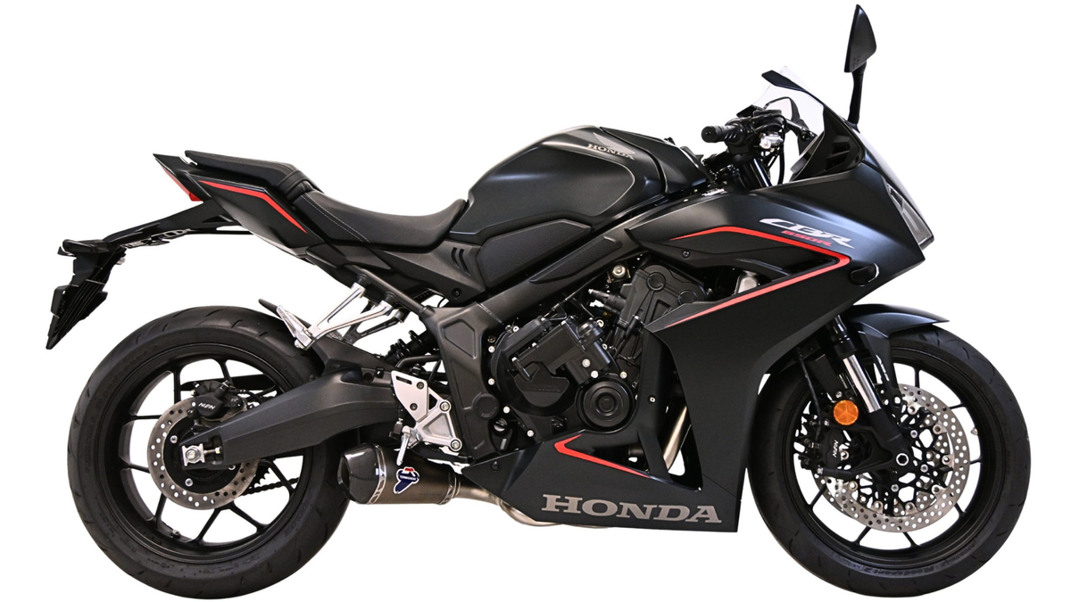 Termignoni Full Exhaust System with 9 Style Options for the Honda CB650R. Available at Motorcycle Performance Store.