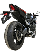 Termignoni Relevance Conical Black-Blue Titanium Full System installed on a Honda CBR650R 2018-26