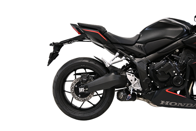 Termignoni GP2R-RHT Black Titanium Full System installed on a Honda CBR650R 2018-25