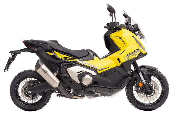 SC-Project SC1-R titanium slip-on silencer fitted to Honda X-ADV 750 with carbon fibre heat shield_1