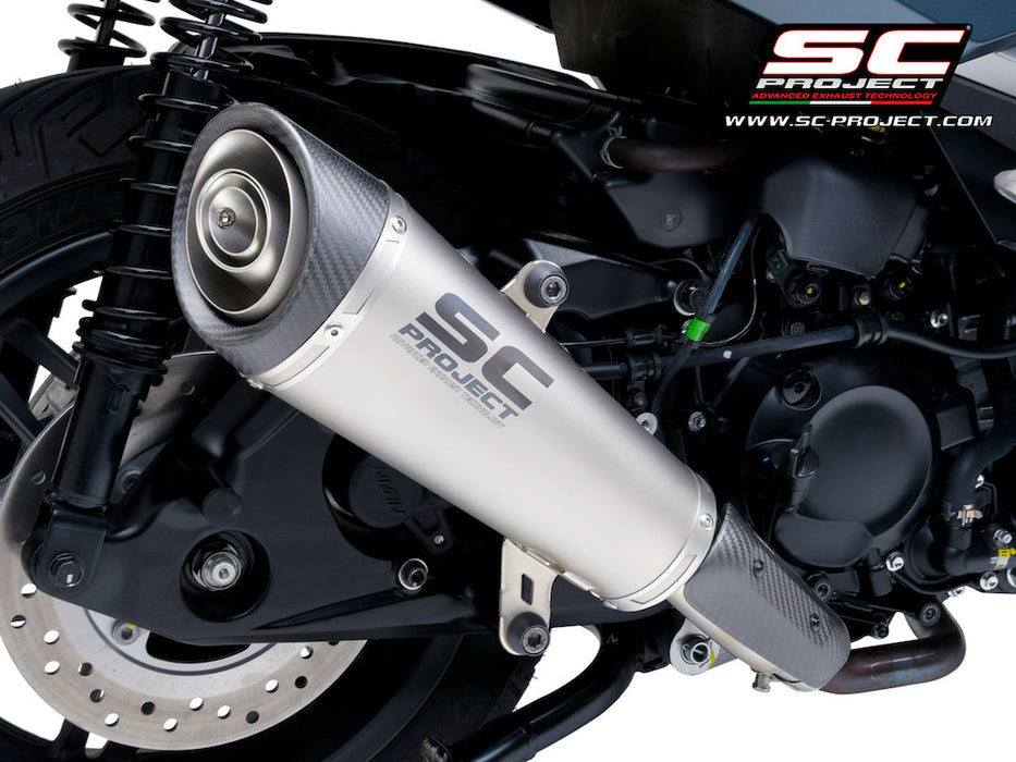 SC Project S2 Titanium Silencer Honda Forza 350 2021-24 - Motorcycle Performance Store 