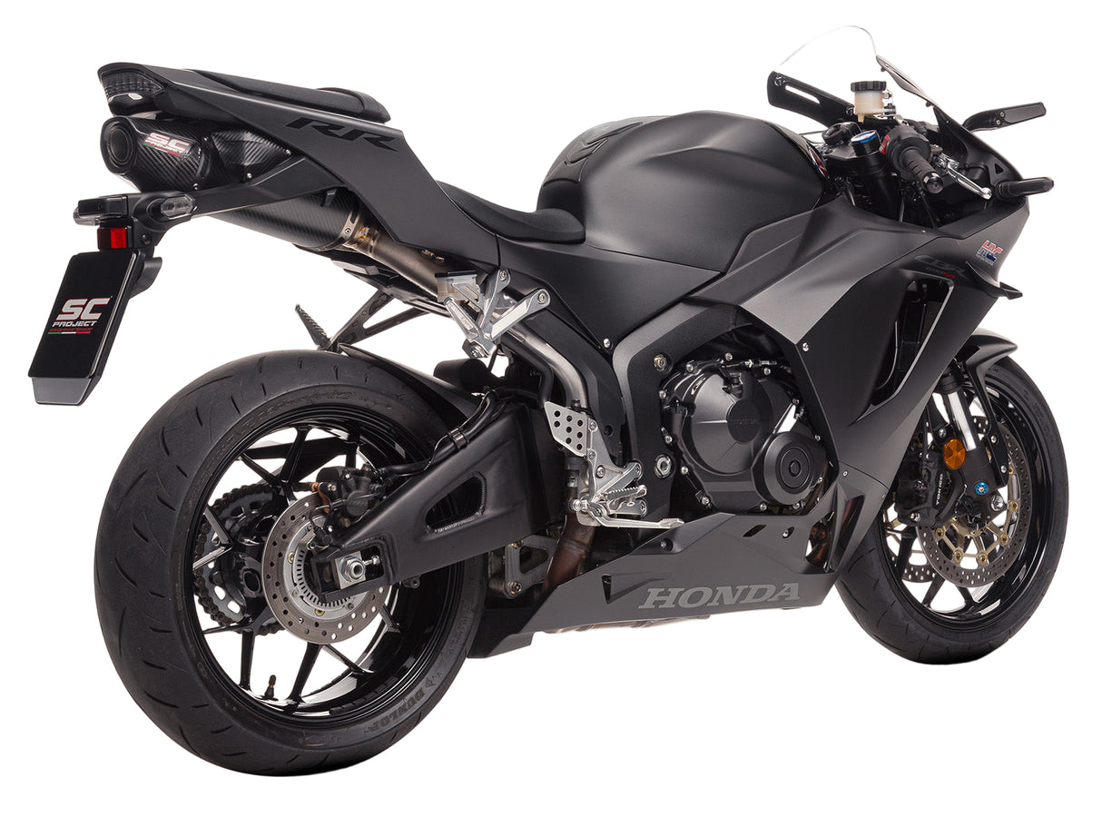 SC Project SC-RR Carbon Fibre Underseat Silencer Honda CBR600RR 2024-25