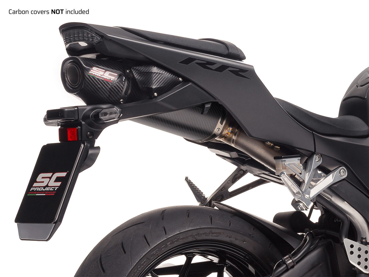 SC Project SC-RR Carbon Fibre Racing Underseat Silencer Honda CBR600RR 2024-25