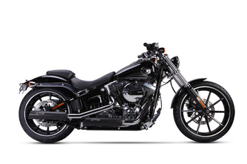 Ironhead HC1-3B Dual Black Silencers Harley Davidson Softail Breakout 2013-16_1