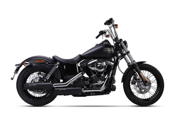Ironhead HC1-3B Black Silencers Harley Davidson Dyna Street Bob 2006-16_1