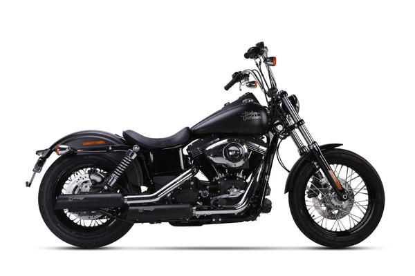 Ironhead HC1-3B Black Silencers Harley Davidson Dyna Street Bob 2006-16