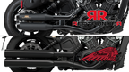 RedThunder Dual Slip-On Exhausts for the Indian Scout (Bobber/Bobber Twenty/Rogue) (2017-24). Available at Motorcycle Performance Store.