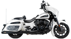 RedThunder Dual Slip-On Exhausts for the Indian Chieftan (Dark Horse/Limited) (2021-26). Available at Motorcycle Performance Store.