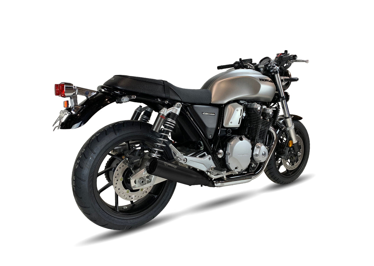 Ironhead Round Matt Black Silencers | Honda CB1100 (EX/RS) 2016-20 image 2