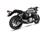 Ironhead Round Matt Black Silencers | Honda CB1100 (EX/RS) 2016-20