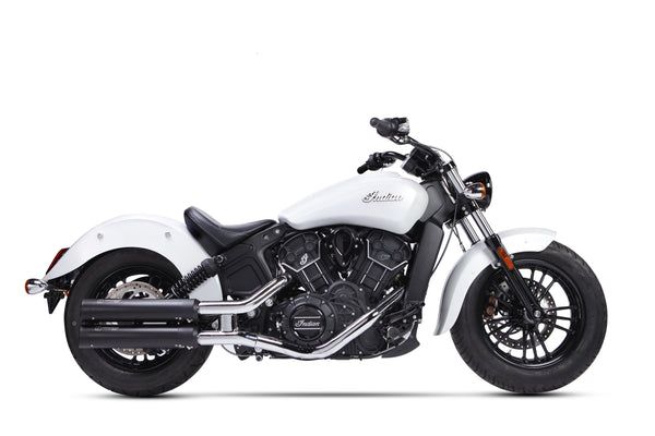 Ironhead Round Dual Silencers Indian Scout Bobber 2015-23