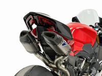Termignoni underseat racing exhaust system for Ducati Panigale V4 2025-26 track-only performance exhaust