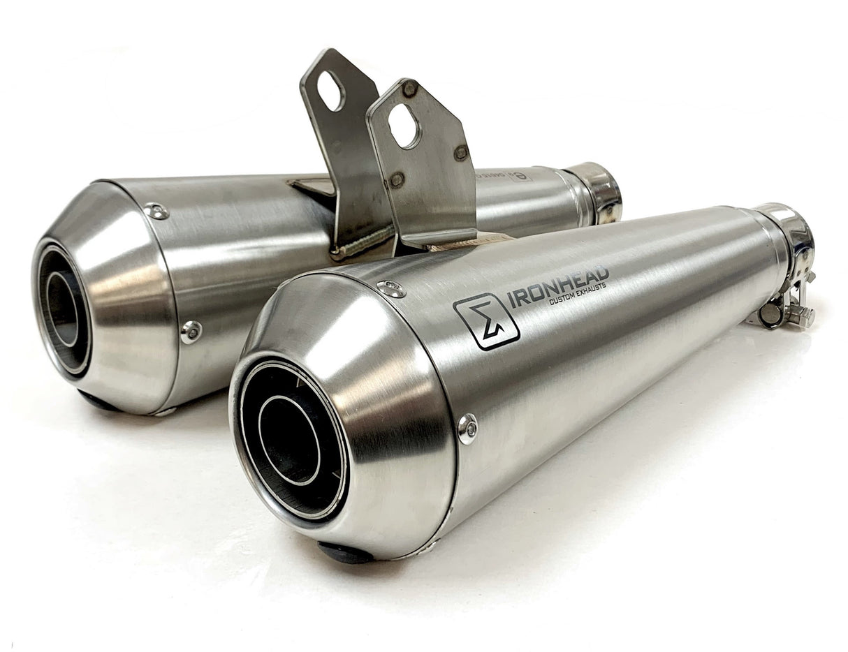 Ironhead OVC11 Conical Silencers Triumph Speed Twin 900 2016-22