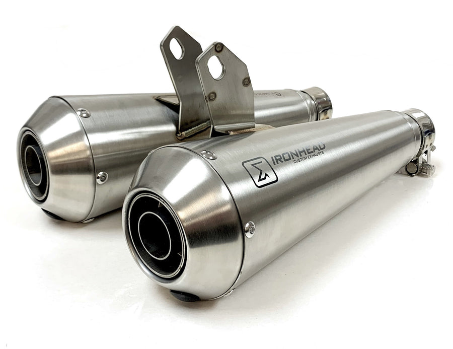 Ironhead OVC11 Conical Silencers Triumph Speed Twin 900 2016-22