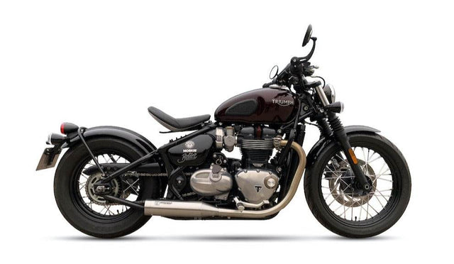 IRONHEAD HC1-3S Conical Silencers Triumph Bonneville Bobber 2017-22 - Motorcycle Performance Store