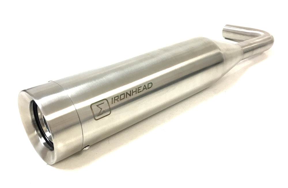 IRONHEAD HC1-3S Conical Silencers Triumph Bonneville Bobber 2017-22 - Motorcycle Performance Store