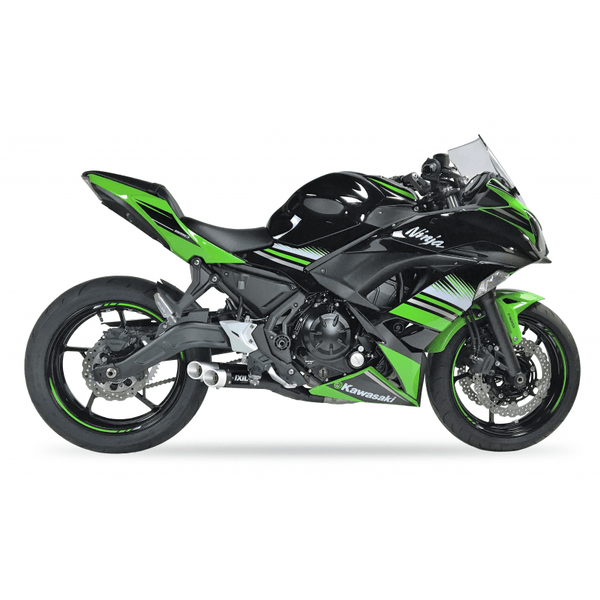 IXIL Black Dual Hyperlow Full System - KAWASAKI Z650 2017-19 - Motorcycle Performance Store